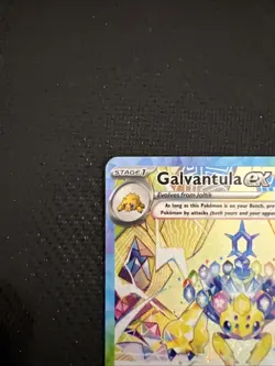 Pokemon TCG Galvantula EX Stellar Crown Holo Card 168/142 Sv07 - Image 3