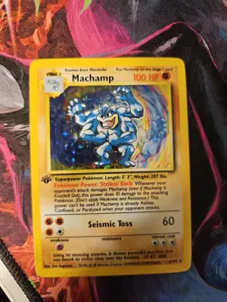 Machamp Base Set 8/102 Holo 1st Edition Pokemon Trading Card - Image 2