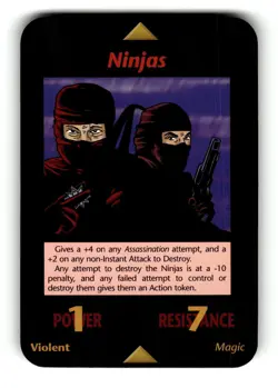 Ninjas Card Base Set INWO Illuminati New World Order Game - Image 1