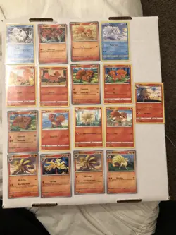 Lot of 17 Vulpix and Ninetales Pokemon Cards - Image 1