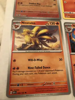 Lot of 17 Vulpix and Ninetales Pokemon Cards - Image 3