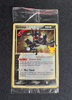 Pokemon GRENINJA Gold Star #SWSH144 Celebrations Black Star Promo Card SEALED - Image 3