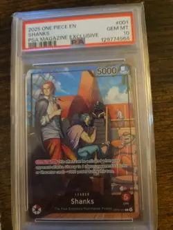 One Piece PSA 10 Shanks OP09-001 PSA Magazine Exclusive Promo Card - Image 1