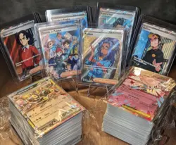 Pokemon TCG 6 Full Art Trainer Cards & 100 Card Lot With 2 Double Rare EX - Image 1