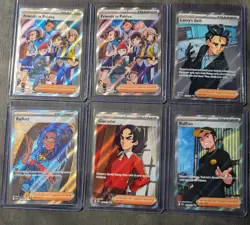 Pokemon TCG 6 Full Art Trainer Cards & 100 Card Lot With 2 Double Rare EX - Image 2