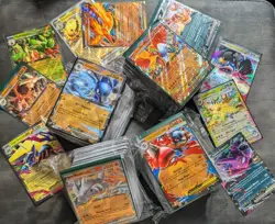 Pokemon TCG 6 Full Art Trainer Cards & 100 Card Lot With 2 Double Rare EX - Image 4