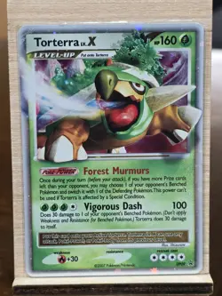 Pokemon TCG Torterra LV.X DP Black Star Promotional Holo Card DP09 - Image 1