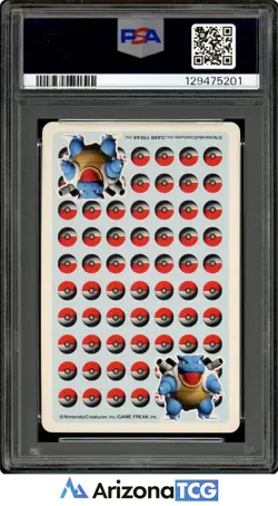 Pokemon Stadium 1998 Moltres Ace of Diamonds Blue Playing Card Japanese PSA 8 - Image 2