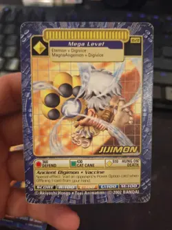 Jijimon Digimon Card Bo-230 Mega Level 2002 Bandai Non-Holo - Image 1
