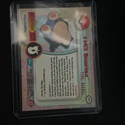 Snorlax Topps Pokemon TV Animation Edition Series 3 #143 2000 Vintage Card TCG - Image 2