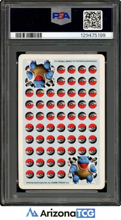 Pokemon 1998 Gloom Queen Of Hearts Pokemon Stadium Blue Playing Card PSA 8 - Image 2