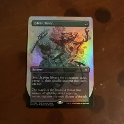magic the gathering, bloomburrow, Sylvan Tutor (Borderless) Special Guests Foil - Image 1