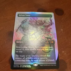 magic the gathering, bloomburrow, Sylvan Tutor (Borderless) Special Guests Foil - Image 2