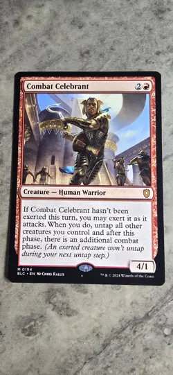 Combat Celebrant Commander: Bloomburrow Regular Creature Mythic MTG NM - Image 1