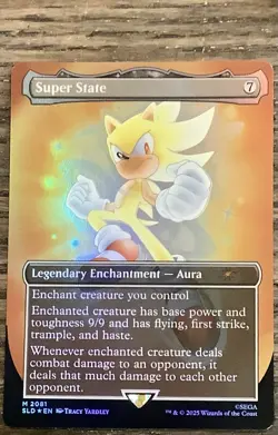 Magic The Gathering Secret Lair Sonic Friends & Foe Foil Super State MTG - Image 1