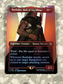 Raubahn, Bull of Ala Mhigo (Borderless) #388 FOIL MTG Final Fantasy FIN NM X1 - Image 1