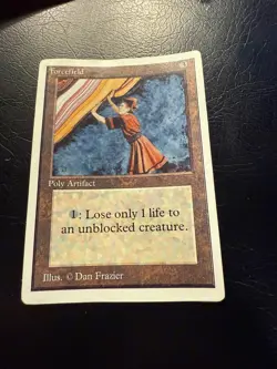 MTG Forcefield Unlimited Magic The Gathering Heavy Play - Image 1