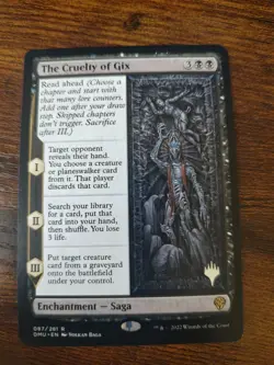The Cruelty of Gix Dominaria United Regular PROMO PACK - Image 1