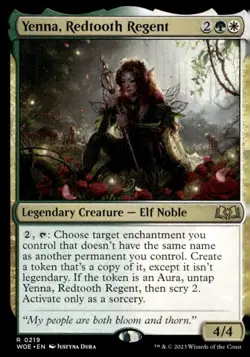 Wilds of Eldraine #219 Yenna, Redtooth Regent - Image 1