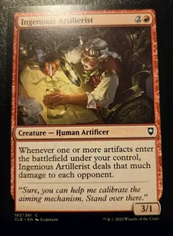 Ingenious Artillerist 182/361 Common Battle For Baldur's Gate MTG - Image 1
