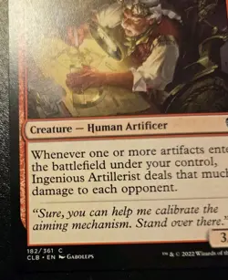 Ingenious Artillerist 182/361 Common Battle For Baldur's Gate MTG - Image 4