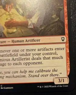 Ingenious Artillerist 182/361 Common Battle For Baldur's Gate MTG - Image 5