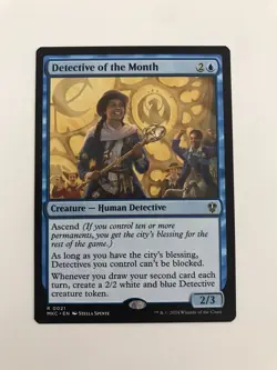 Detective of the Month MTG Magic the Gathering Card NM Near Mint MKC - Image 1