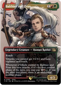 Balthier and Fran Borderless - 0393 - Final Fantasy - MTG - NM/M - Image 1
