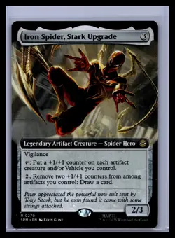 Iron Spider, Stark Upgrade (Extended Art) R Marvel's Spider-Man 279 NM - Image 1