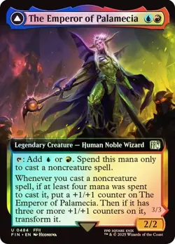 NM Extended Art Foil The Emperor of Palamecia, MTG, Final Fantasy, Magic, 484 - Image 1