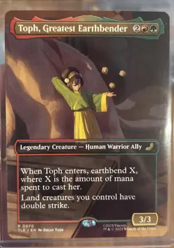MTG Toph, Greatest Earthbender TLE 0070 R NM Regular Borderless - Image 1