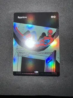 Reprieve Borderless Poster FOIL NM Marvel Spiderman MTG MAGIC THE GATHERING - Image 1