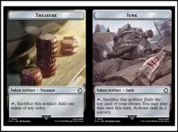MTG - 4 x Junk / Treasure Token - Playset 4x x4 - Fallout - PIP - Image 2