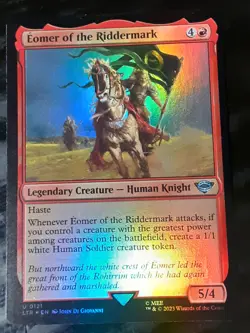 Eomer of the Riddermark FOIL , Lord of the Rings , Near M, MTG ,FREE SHIPPING - Image 1