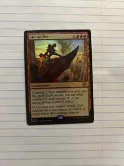 City On Fire - March Of The Machine CMD Commander Foil MTG NM - Image 1