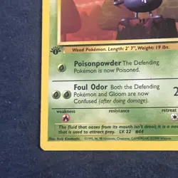 Pokemon TCG Gloom 37/64 Jungle 1st Edition LP - Image 3