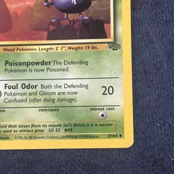 Pokemon TCG Gloom 37/64 Jungle 1st Edition LP - Image 4