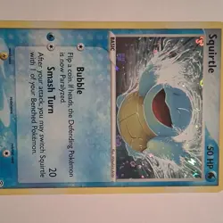 Pokemon Squirtle FireRed & LeafGreen 83/112 Reverse Holo 50HP 2004 - Image 3