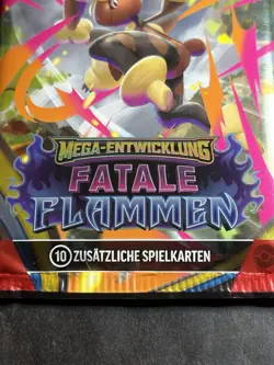 Pokemon TCG Mega Evolutions Phantasmal Flames Sealed Pack German Edition - Look! - Image 2
