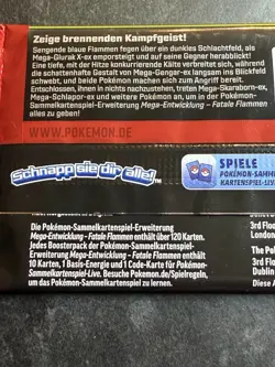 Pokemon TCG Mega Evolutions Phantasmal Flames Sealed Pack German Edition - Look! - Image 4