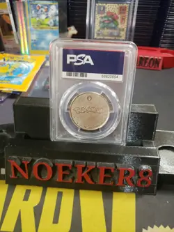 PSA 9 MINT Pikachu Metal Coin Pokemon 2000 Thunderstorm Gift Set Promo - Image 2