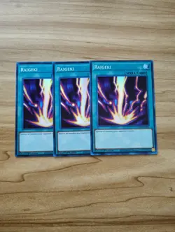 Yu-Gi-Oh! - Raigeki 3X - Full Playset - Super Rare / Holo - Image 1
