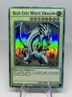 YuGiOh! Blue-Eyes White Dragon LDS2-EN001 SUN FADED [BLUE LETTERS] - Image 1