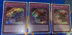 Yugioh 3x Dominus Purge INFO-EN078 The Infinite Forbidden Secret Rare 1st Ed NM - Image 1