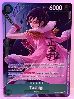 Tashigi OP14 R The Azure Sea's Seven One Piece Dash Pack Promo Foil Ship 1 Day - Image 1