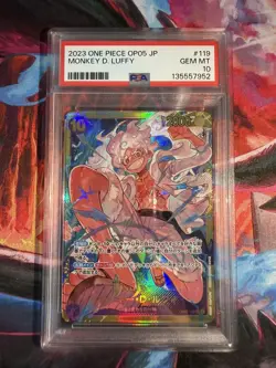 Monkey D Luffy OP05-119 PSA 10 Awakening of the New Era 2023 ONE PIECE (JP) - Image 1