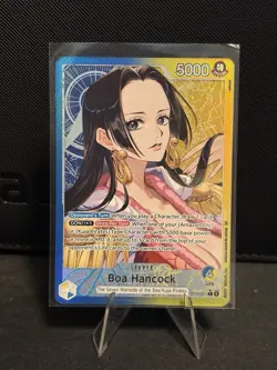 English 🏴‍☠OP14-041 Boa Hancock Leader Alt Art One Piece TCG NM - Image 1