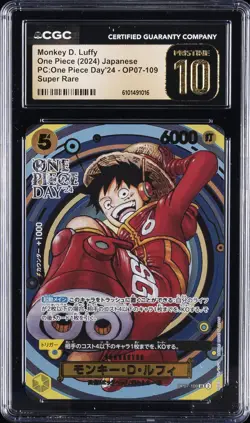 2024 ONE PIECE JAPANESE PC: ONE PIECE DAY '24 MONKEY D. LUFFY CGC 10 PRISTINE - Image 1