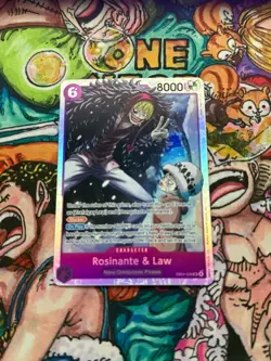 Rosinante & Law SR Super Rare EB04-038 One Piece TCG English IN-HAND - Image 1