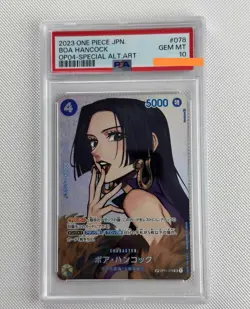 PSA 10 Boa Hancock SP Alt Art OP04-078 Japanese One Piece Card - Image 1